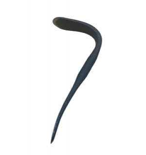 Uitdeuklep gebogen 40cm 