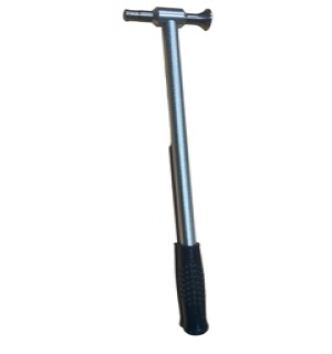 Aluminium hamer met metalen tips